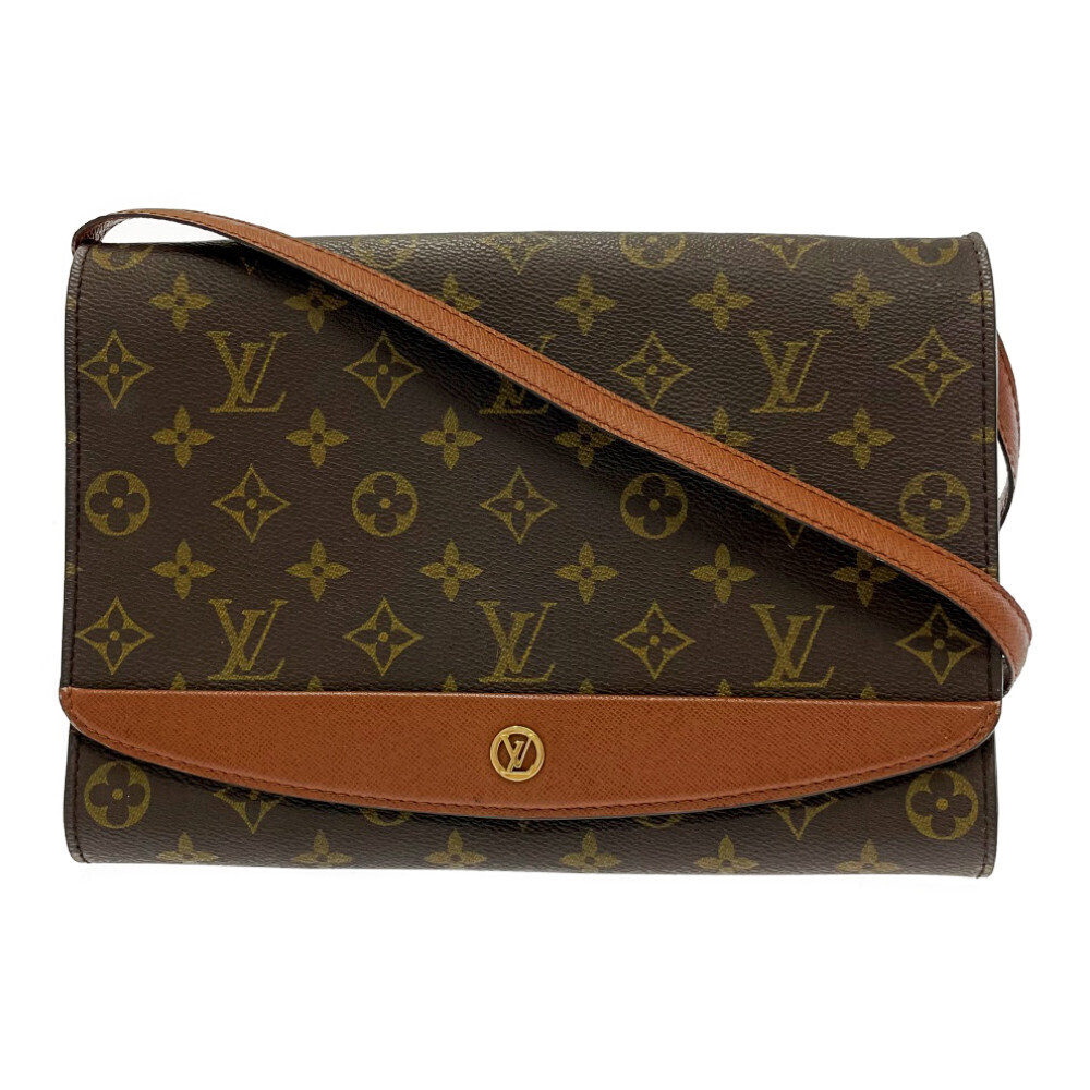 LOUIS VUITTON Monogram Bordeaux Red Shoulder Bag Brown
